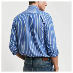 GANT Regular Fit Striped Poplin Shirt